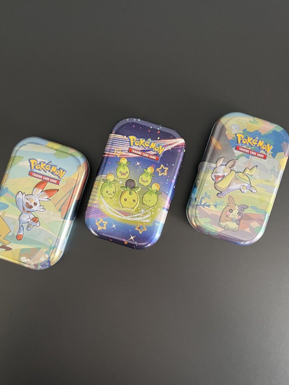 SET of 3 EMPTY Pokemon Card Tins